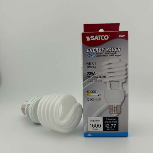 Satco CFL 23w 5k Spiral Natural Light