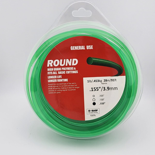 Round Green Trimmer Line .155 / 1Lb 100%