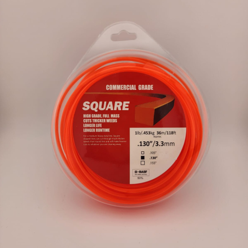 Square Orange Trimmer Line 130 / 1Lb 50%